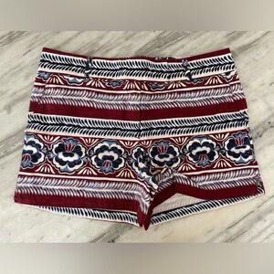 Loft Floral Striped Shorts